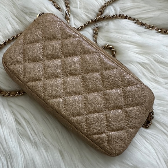 Chanel Caviar Leather Classic Clutch with Chain - Picture 13 of 13